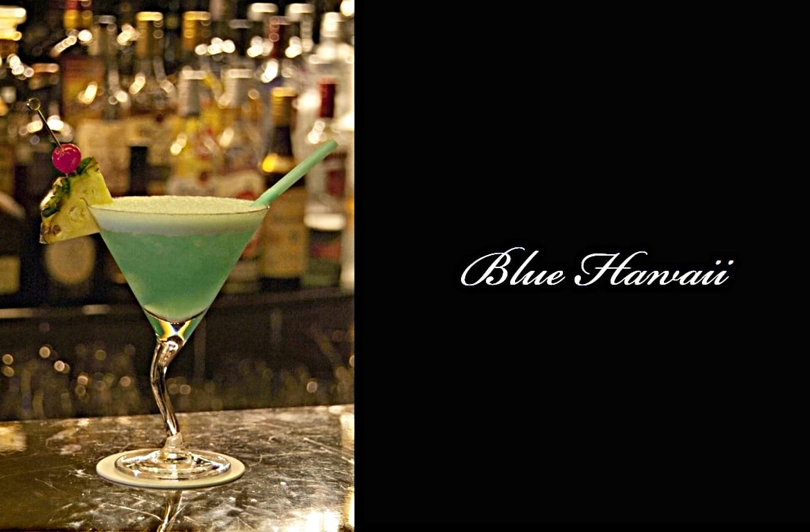 Blue Hawaiiカクテル完成画像