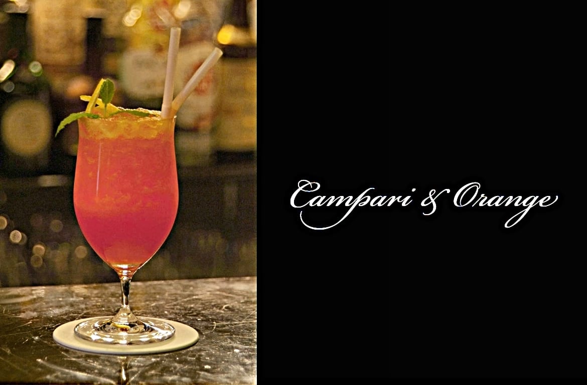Campari Orangeカクテル完成画像