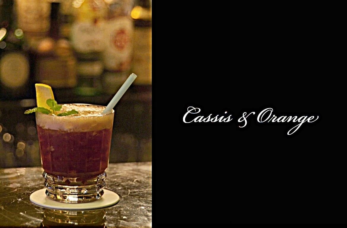 Cassis & Orangeカクテル完成画像