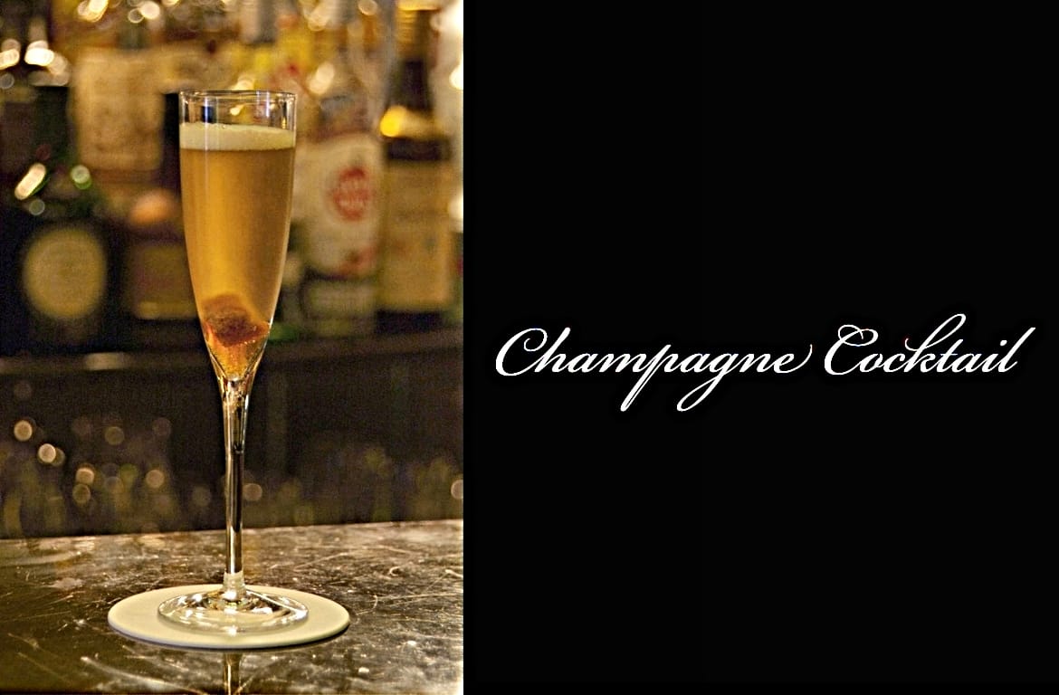 Champagne Cocktailカクテル完成画像