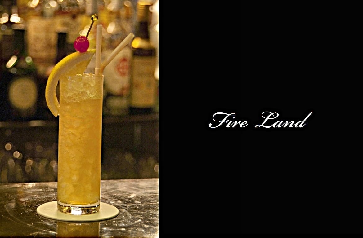 Fire Landカクテル完成画像
