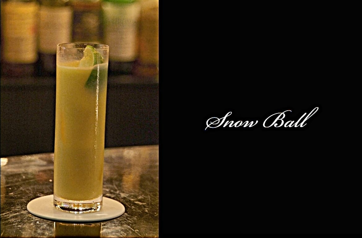 Snow Ballカクテル完成画像